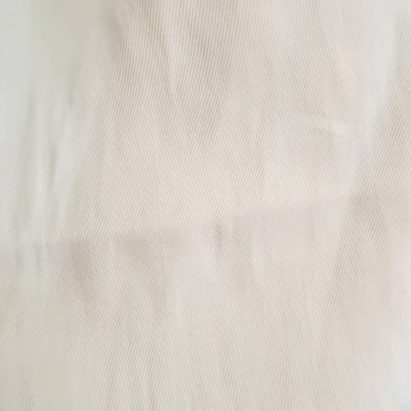 H&M NWT White Sheer Blouse Button Up SZ 2 - Picture 5 of 5